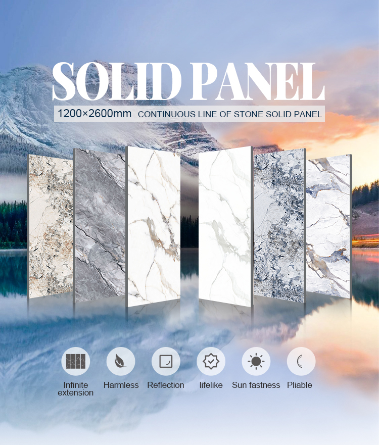 Panel sólido de mármol Wpc