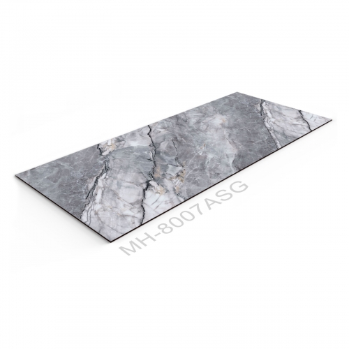 Patrón de mármol continuo Panel de pared sólido de 9 mm de espesor con tablero de fondo de la serie Faux Stone
