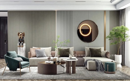 Pared de fondo de sofá de hogar moderno, 6 estilos de diseño
