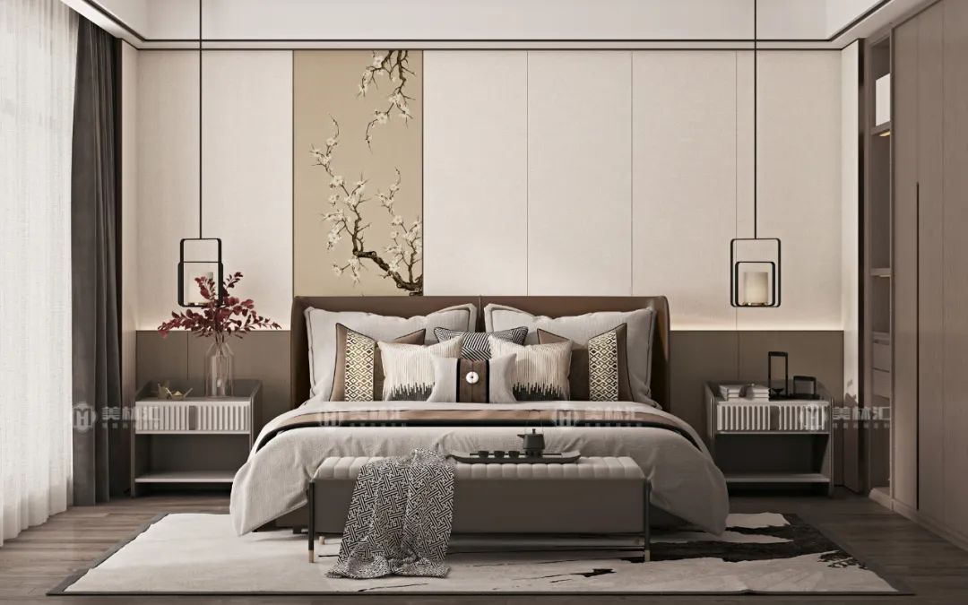¡Hermoso, nobleza! 7 tipos de nuevo diseño de pared de fondo de dormitorio de estilo chino
